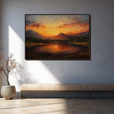 Sunset Oil Painting Canvas